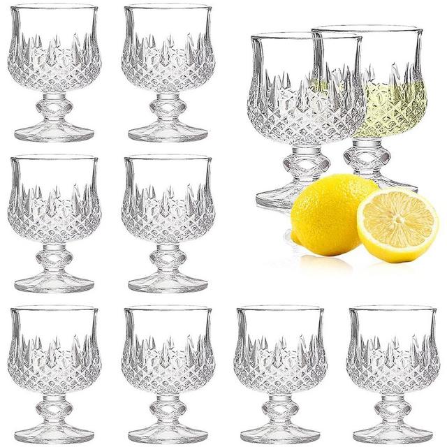 Soopiiso Cordial Glasses,1.7oz/50ml,Shot Glasses Set of 8,shot glasses with stem/tequila glasses/Sherry glasses