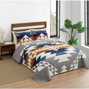 PENDLETON Explorer King Quilt Bedding Set, 2 Shams, Premium Cotton, Quilted Bedspread Coverlet for Bed, King Size Bedding Set, Rustic Home Decor, 110-inch x 96-inch, Blue Grey Multicolor