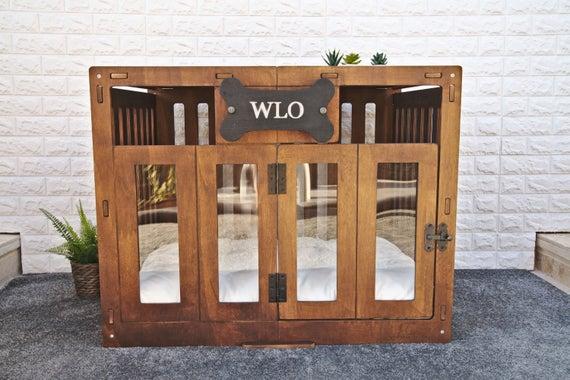 Wooden Pet House and Bed - X Large