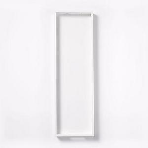 Lacquer Wood Tray, White, 10"X32"