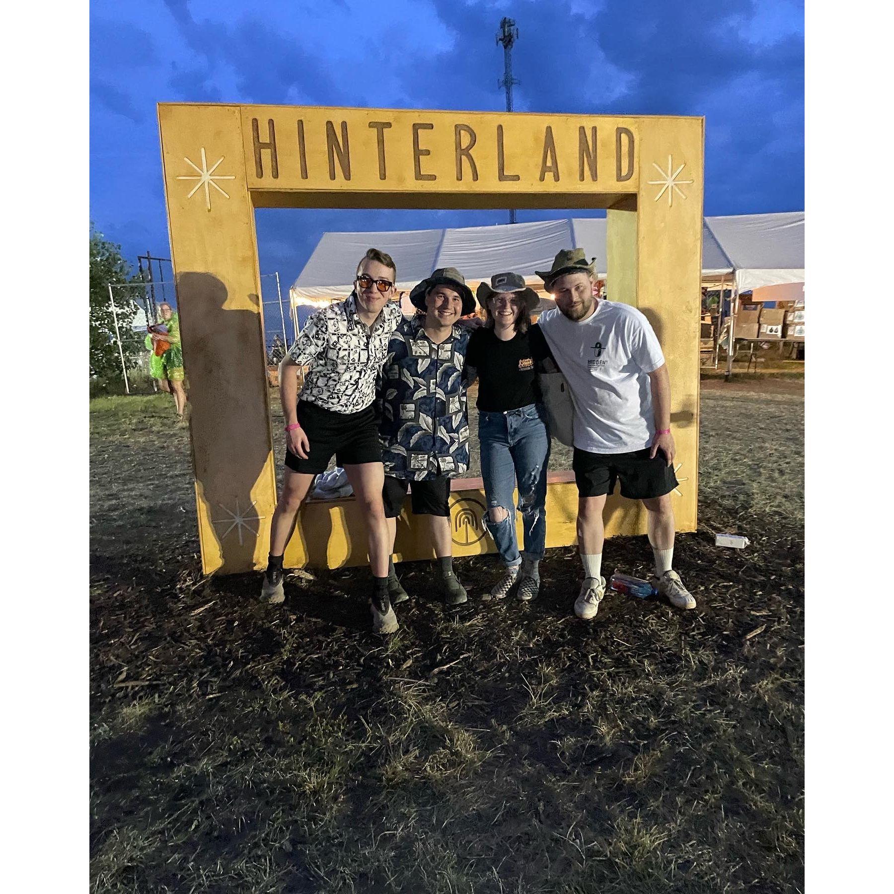 With our friends Luke and Jordan at Hinterland.
