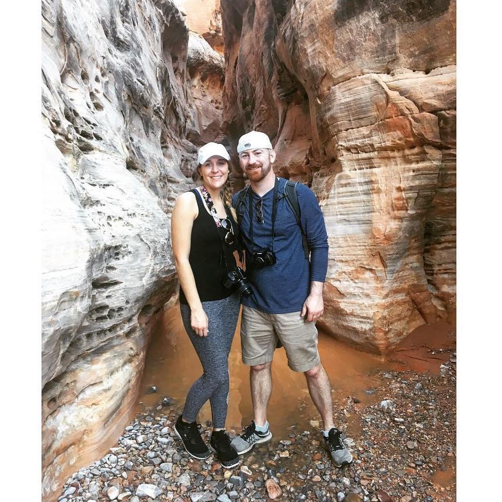 hiking in Valley of Fire