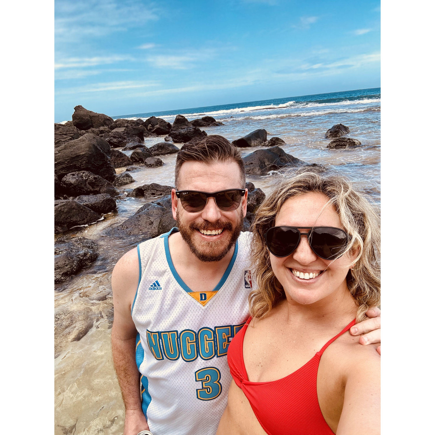 On the beautiful beaches of Kauai