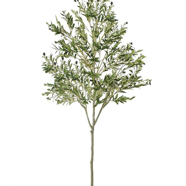 FLOWERGIRR Faux Olive Tree 7ft, Artificial Olive Tree Indoor with Realistic Leaves Fruits, Fake Olive Trees Potted Topiary Tree with Dried Moss for Home Office Living Room Bedroom Stairs Foyer Decor