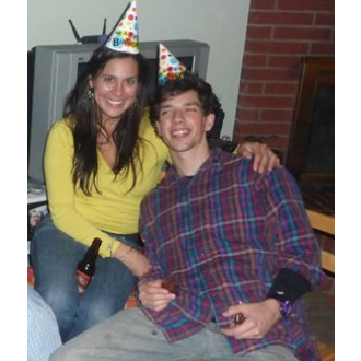 Celebrating our friend's birthday in 2011.
