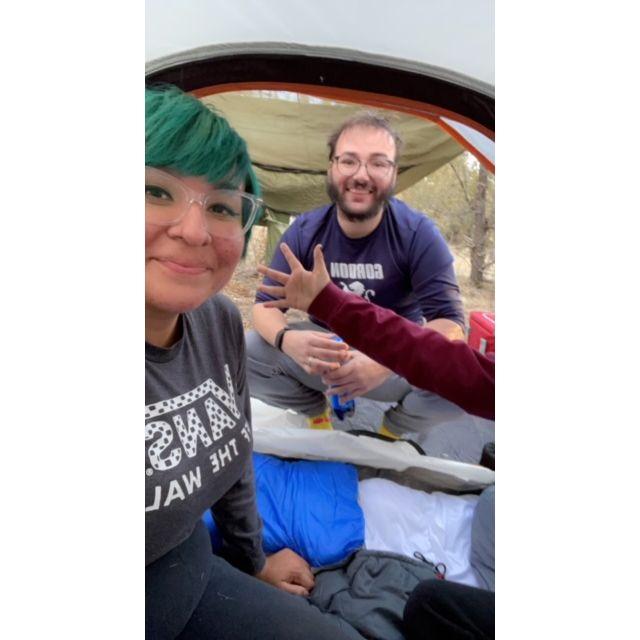 The first time we tried camping together