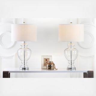 Morocco Glass Lamp, Set of 2