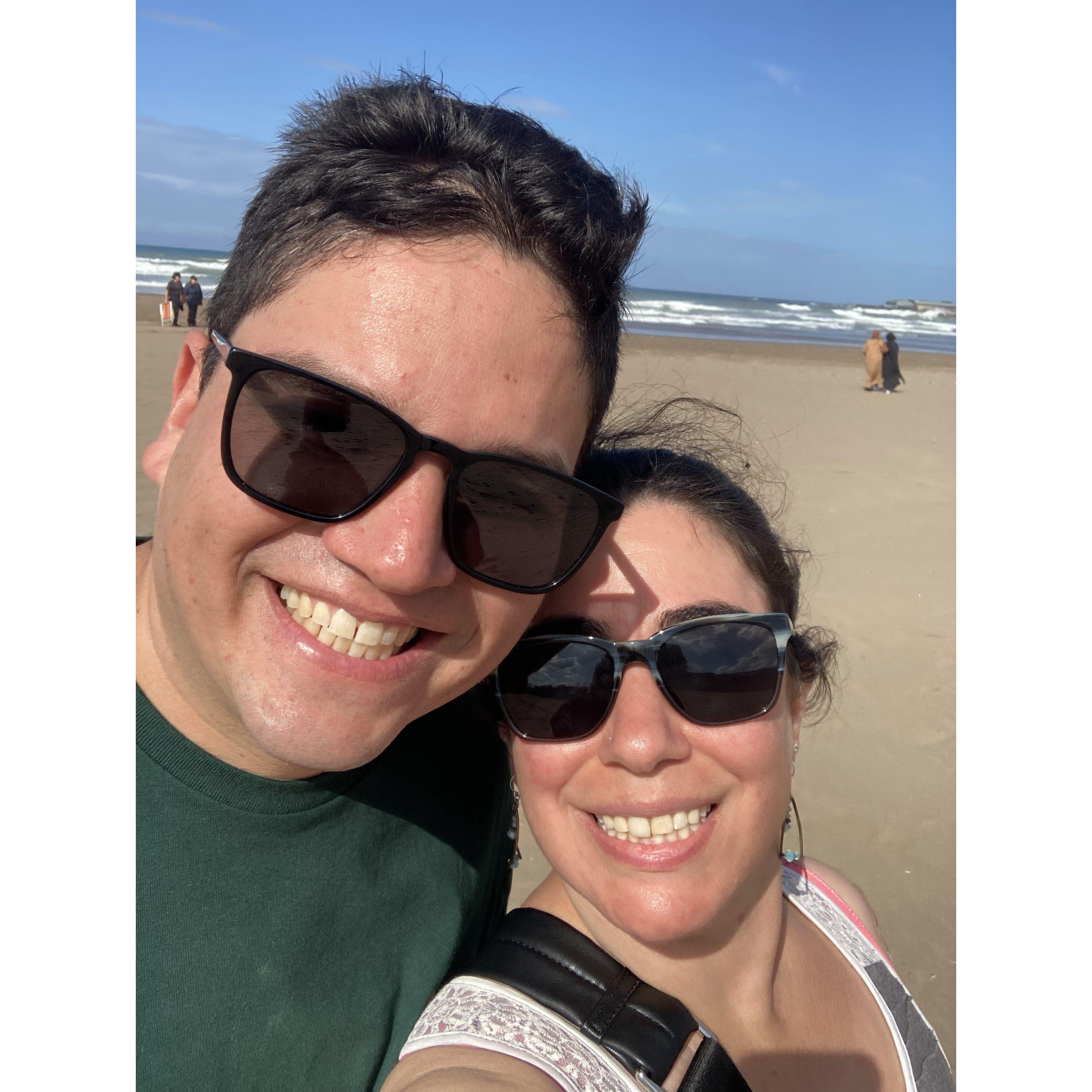 On the beach in Casablanca, October 2024
