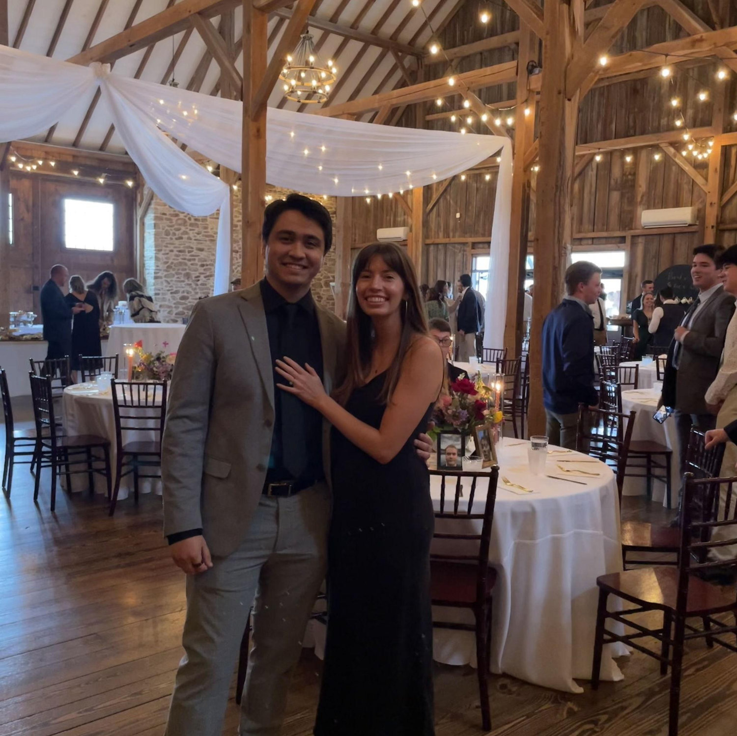 The best wedding date! At Griffin's cousin's wedding in Pennsylvania.