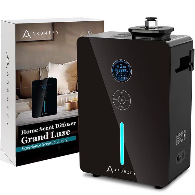 Grand Luxe Home Scent Diffuser, Covers 3500 Sq Ft, Essential Oil Diffuser for Home, Office & Spa, Waterless Aromatherapy Diffuser, Bluetooth, Connects to HVAC, Scheduled Timer (Oil Sold Separately)
