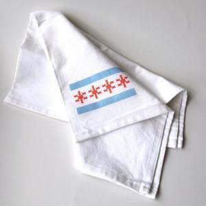 Chicago Flag Flour Sack Towel