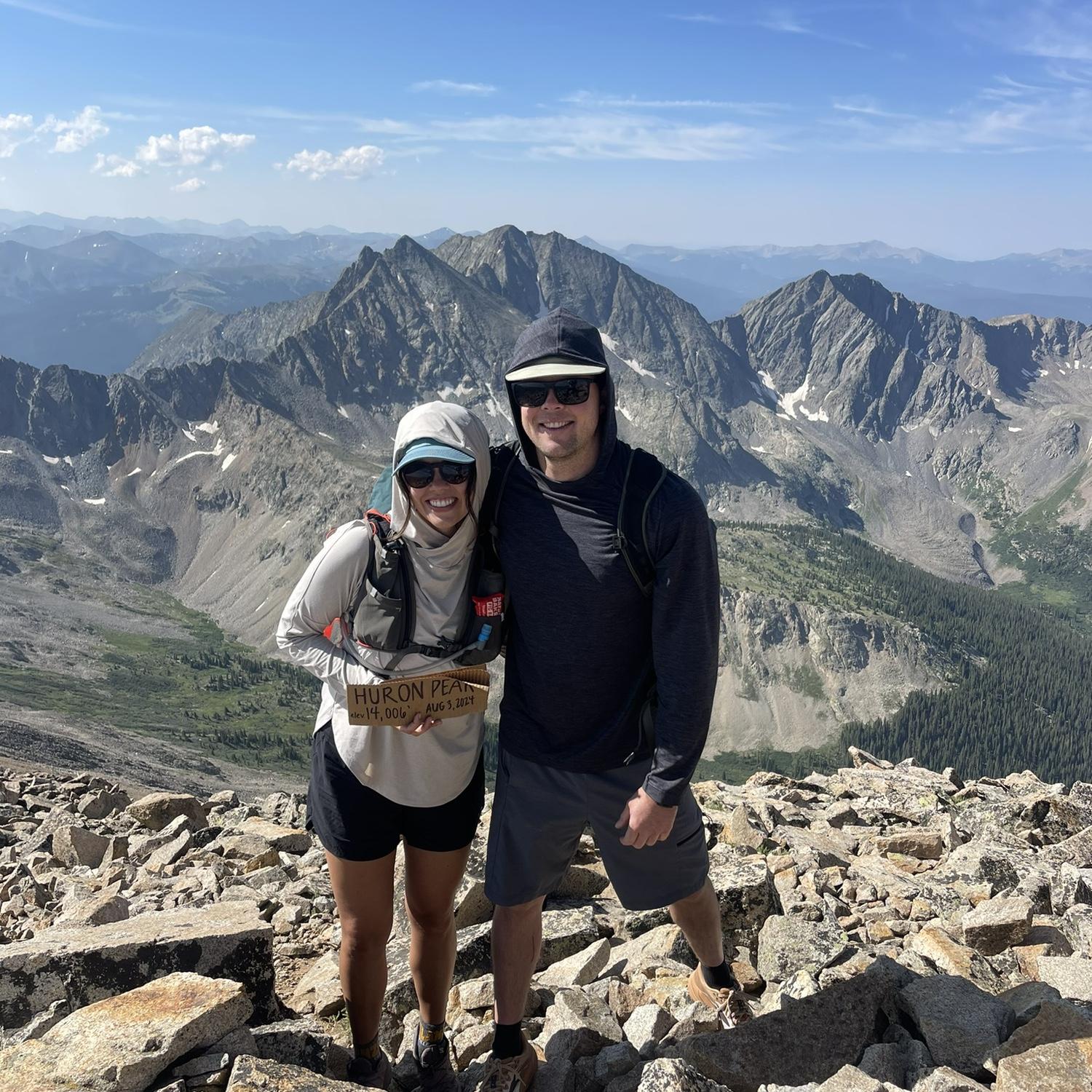 Our first 14er, Huron Peak!