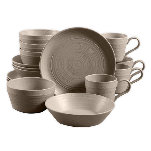 Bee & Willow™ Home Milbrook 16-Piece Dinnerware Set in Mocha