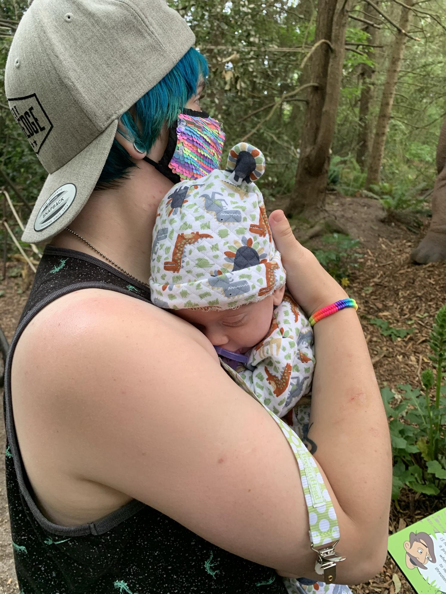 We took Cora to see the dinosaurs 🦖🦕