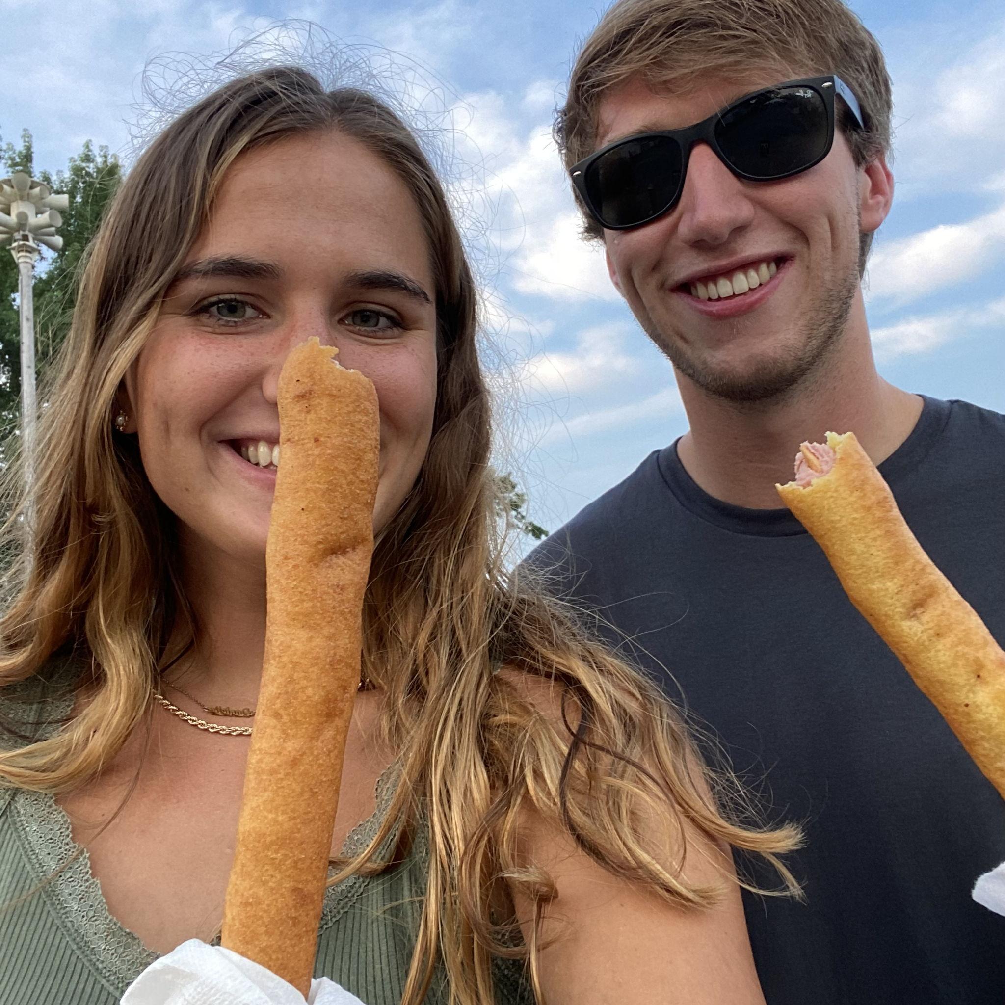 Corndogs at the fair!