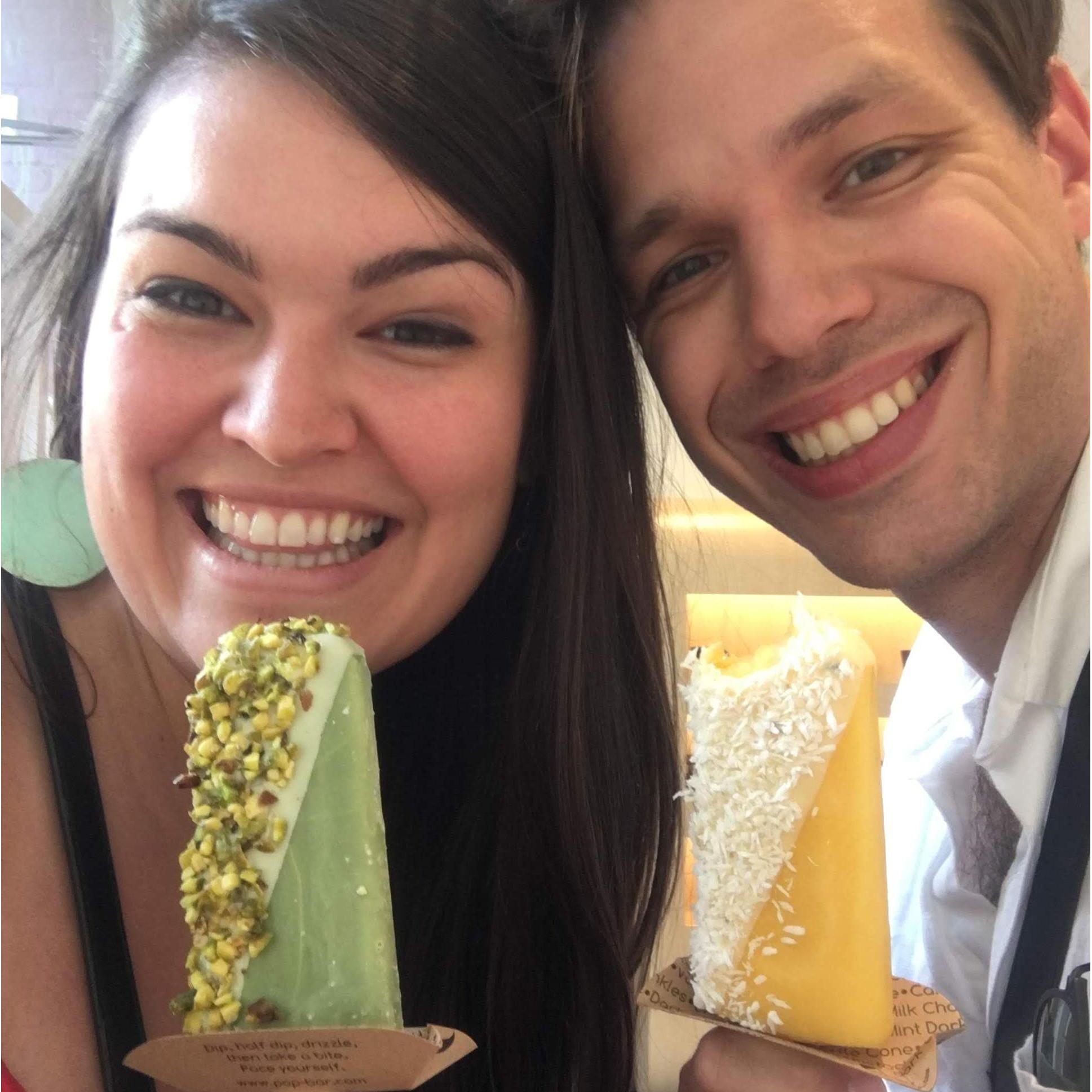 Bailey's 27th birthday with gelato pops - July 2017