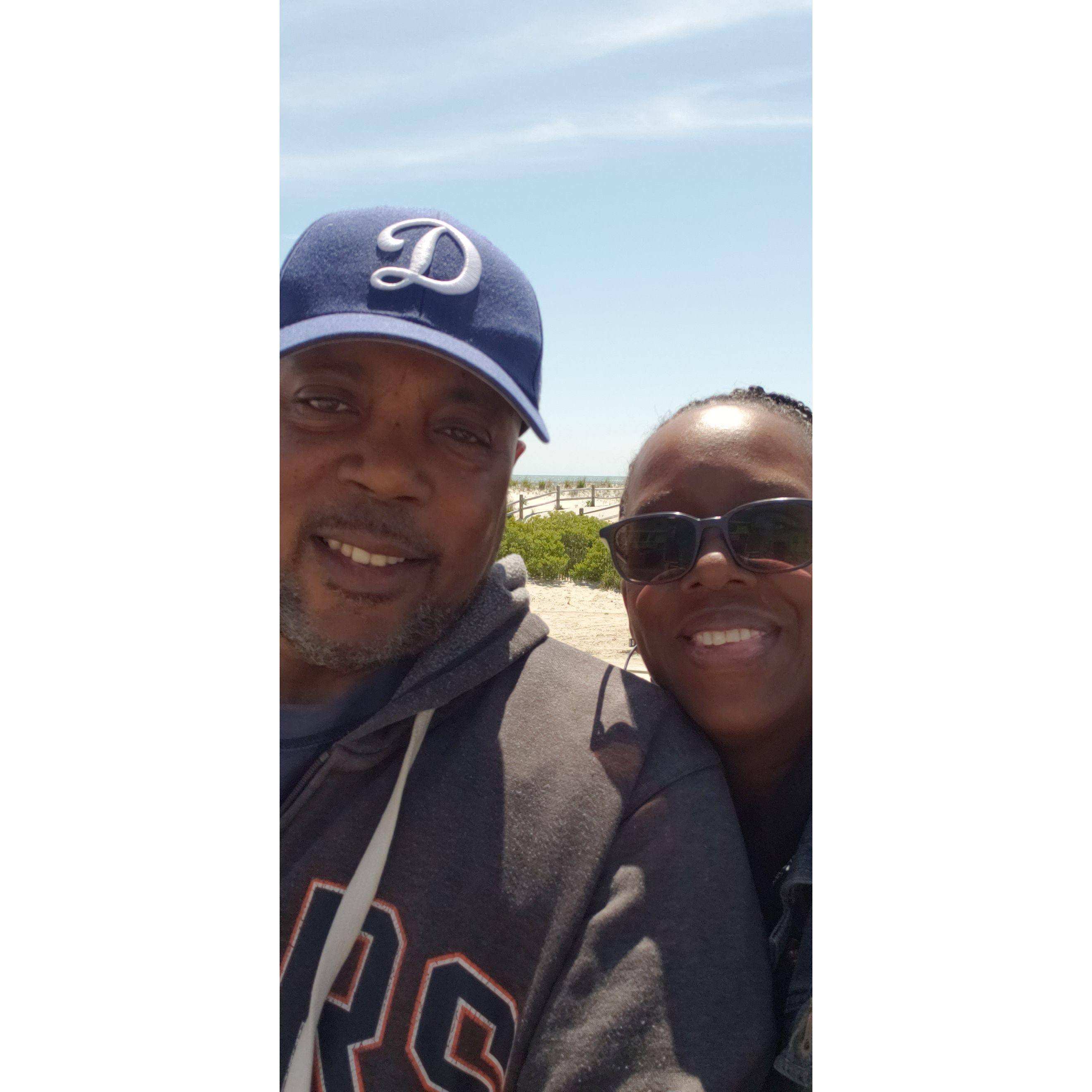 "Just Us" Memorial Weekend Family Trip. A walk on the boardwalk.