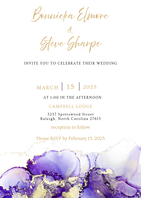 The Wedding Website of Bonnieka Elmore and Steve Sharpe