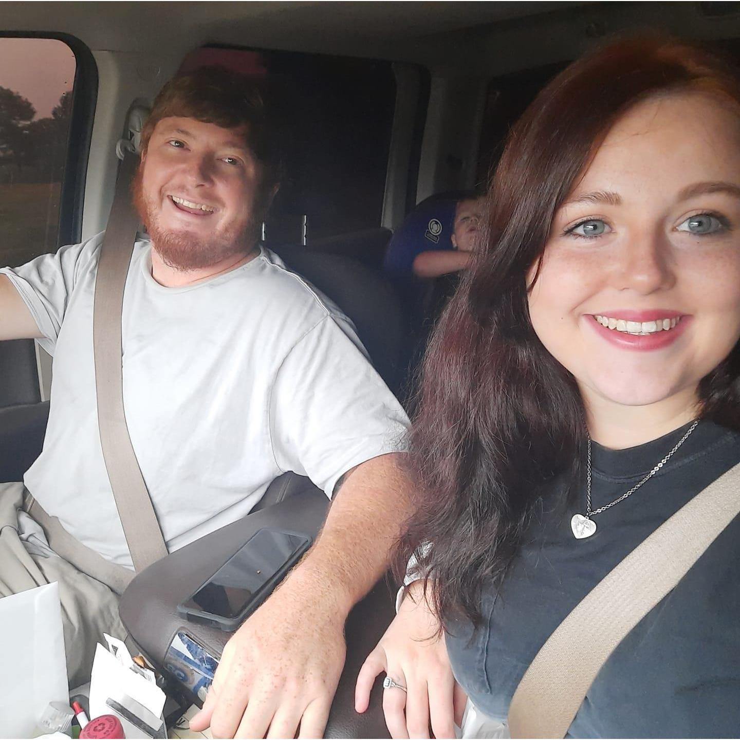 One of our many road trips :)