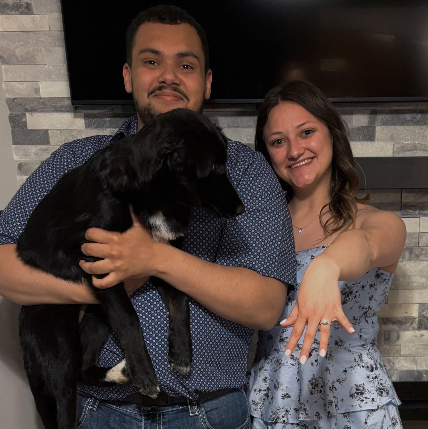 The night we got engaged!