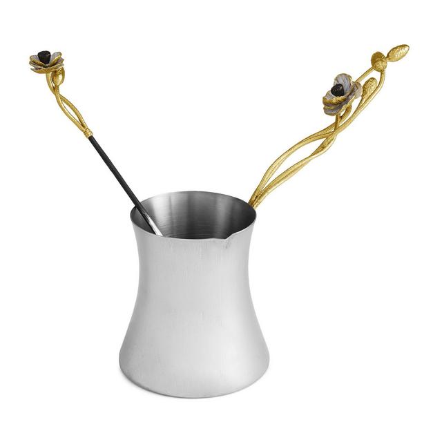 Michael Aram Anemone Large Coffee Pot & Spoon