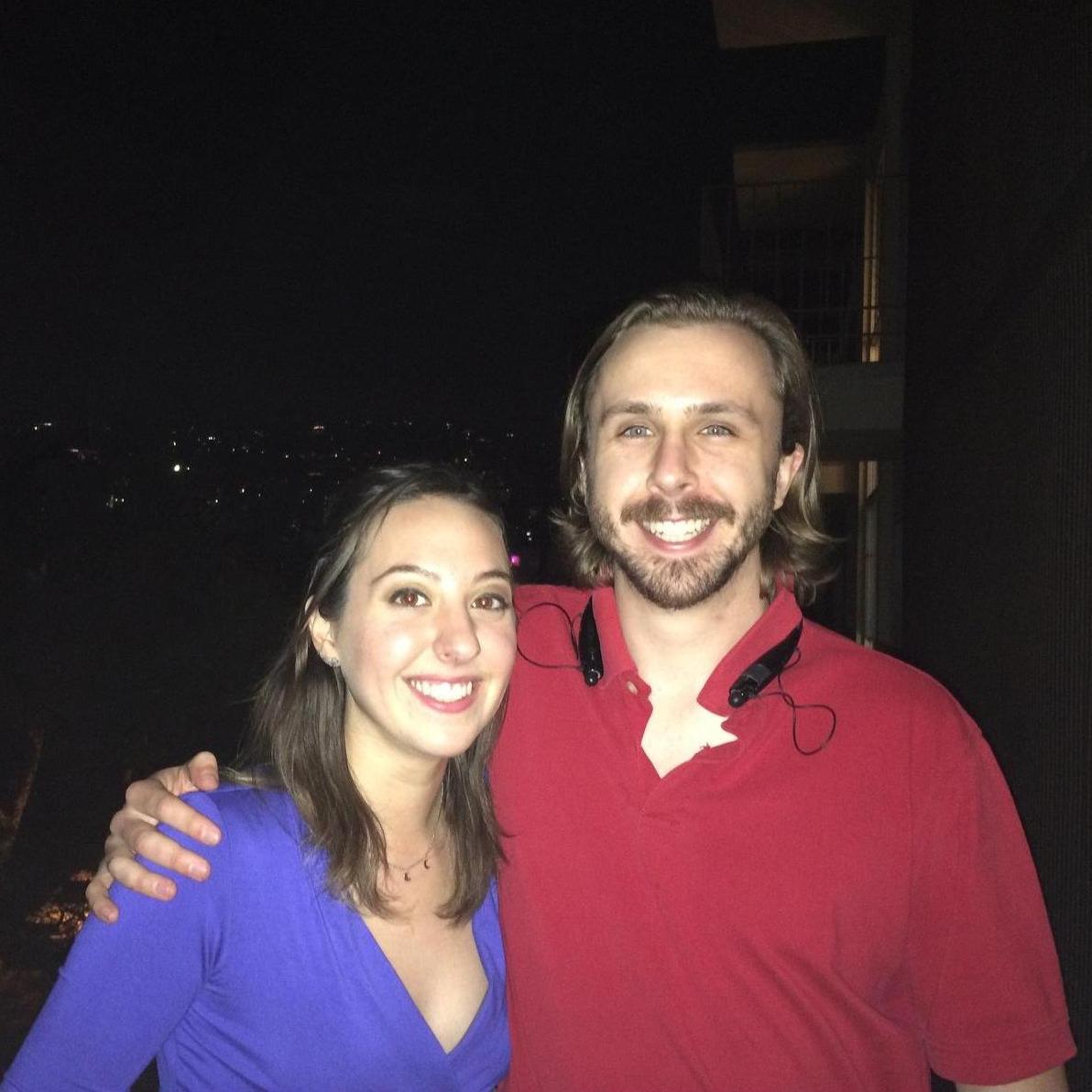 on Lauren's West Hollywood balcony, 2016
