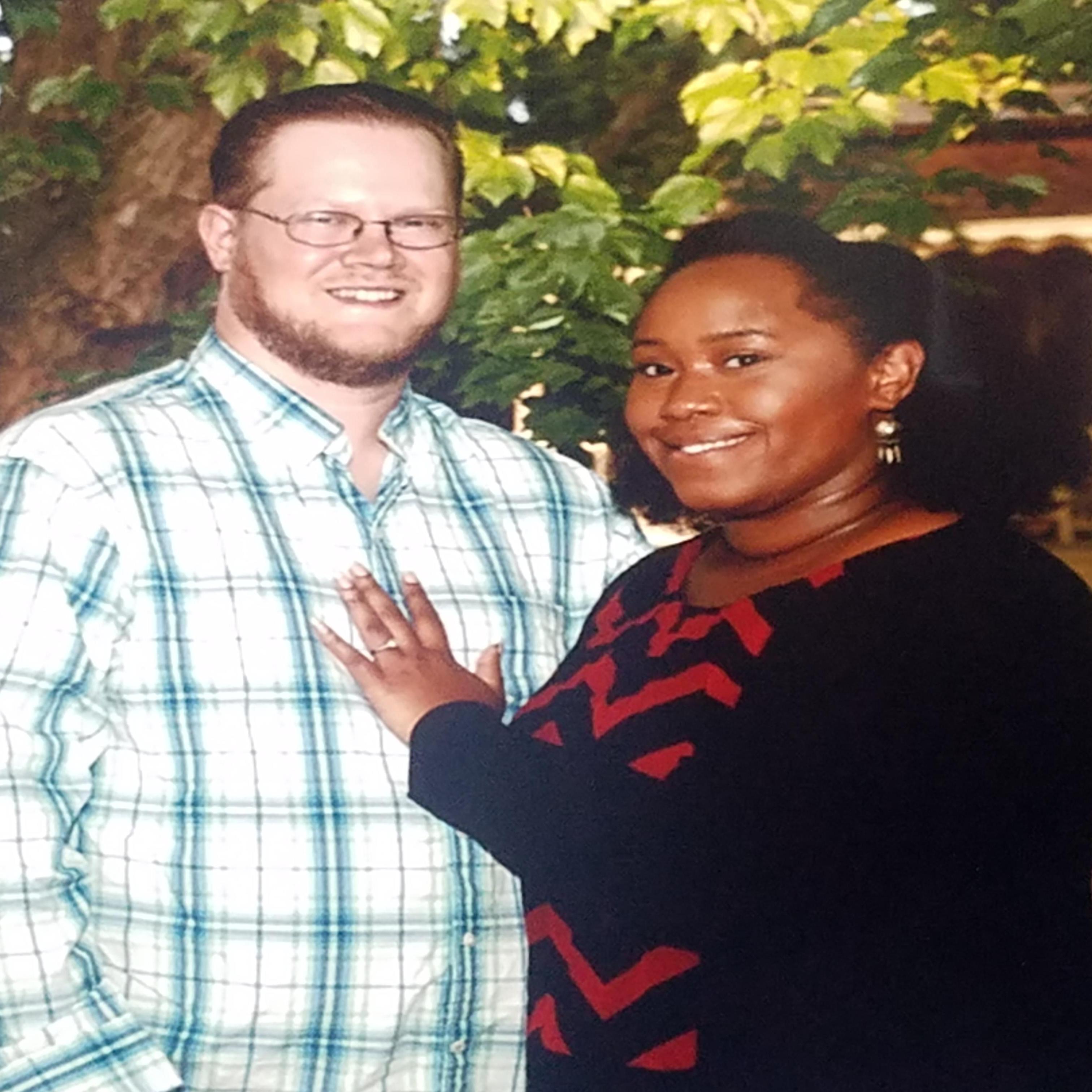 One of the few photos we both agreed looked ok after the engagement photo shoot.