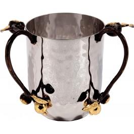 Hand-washing Cup with Pomegranate Design by Yair Emanuel