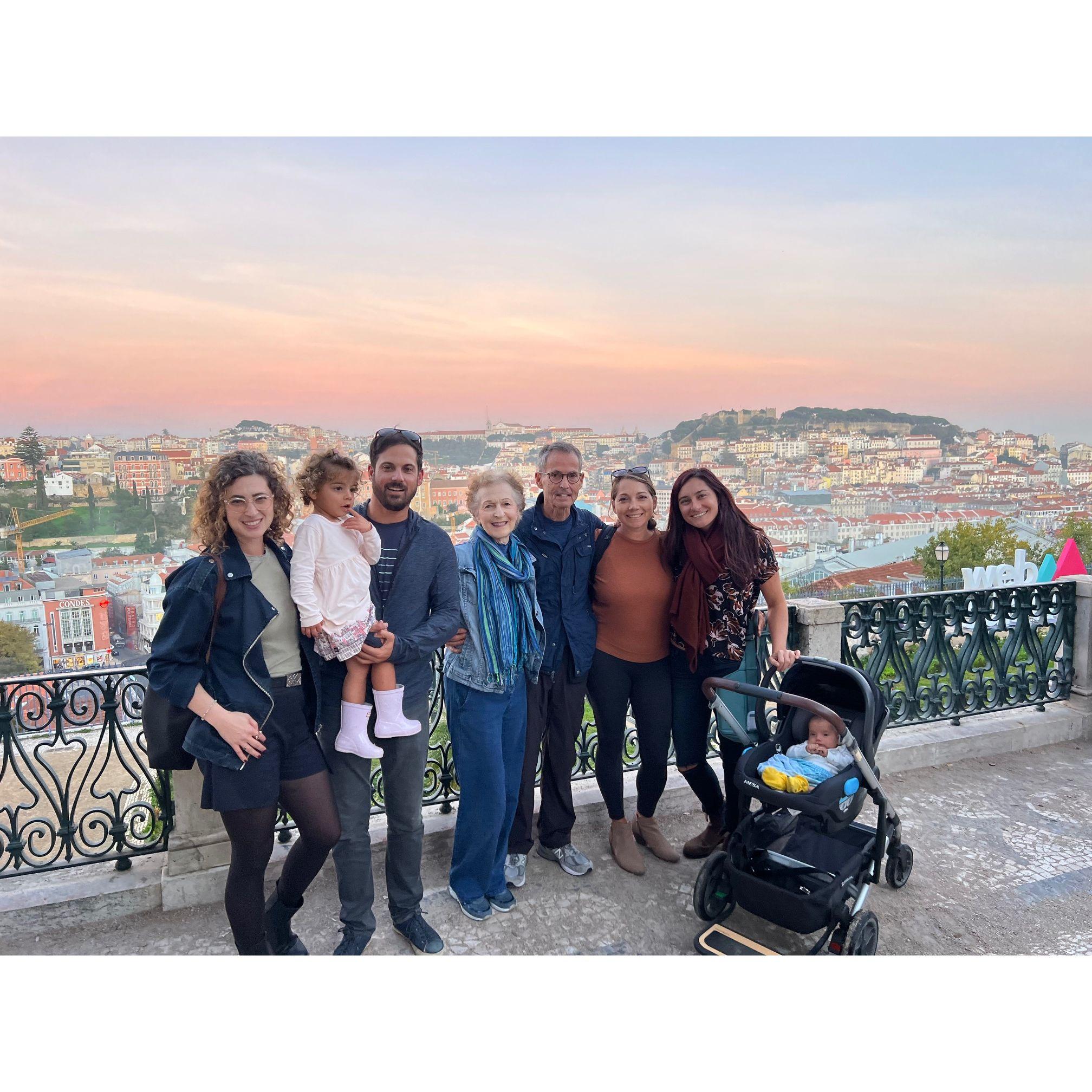 Portugal with Papa Paul, Grandma Leslie, and Aunty Erica and Aunty Ari