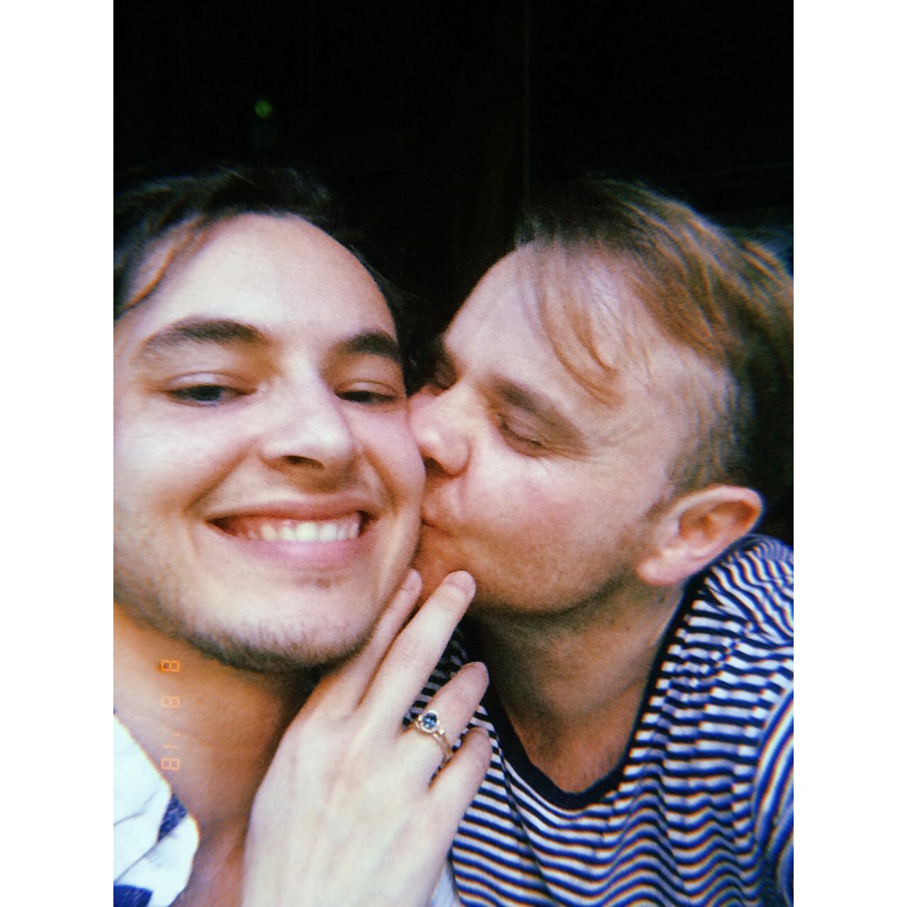 8/8/18 -- The day we got engaged at a cabin in the Catskills of upstate New York.