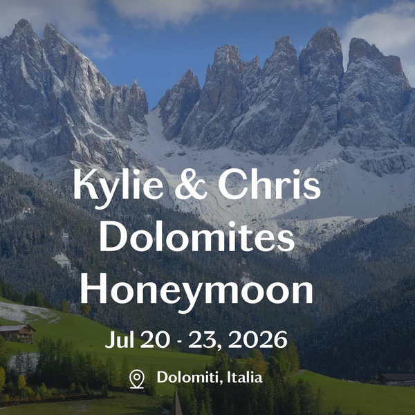 Honeymoon Fund- Italian Dolomites