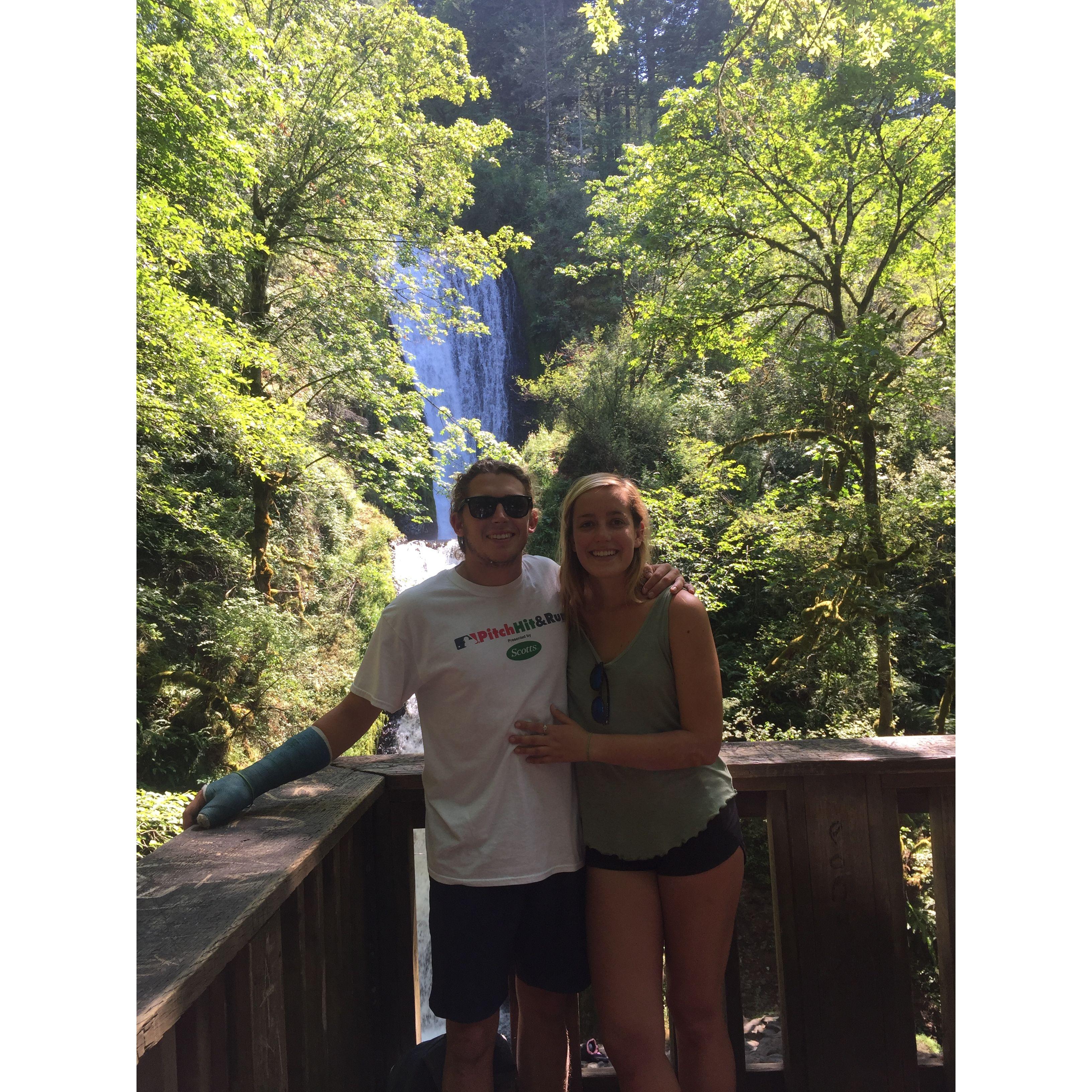 Reuniting in Oregon after leading summer trips in Thailand (Ben) and Australia/Fiji (Monica), summer 2018