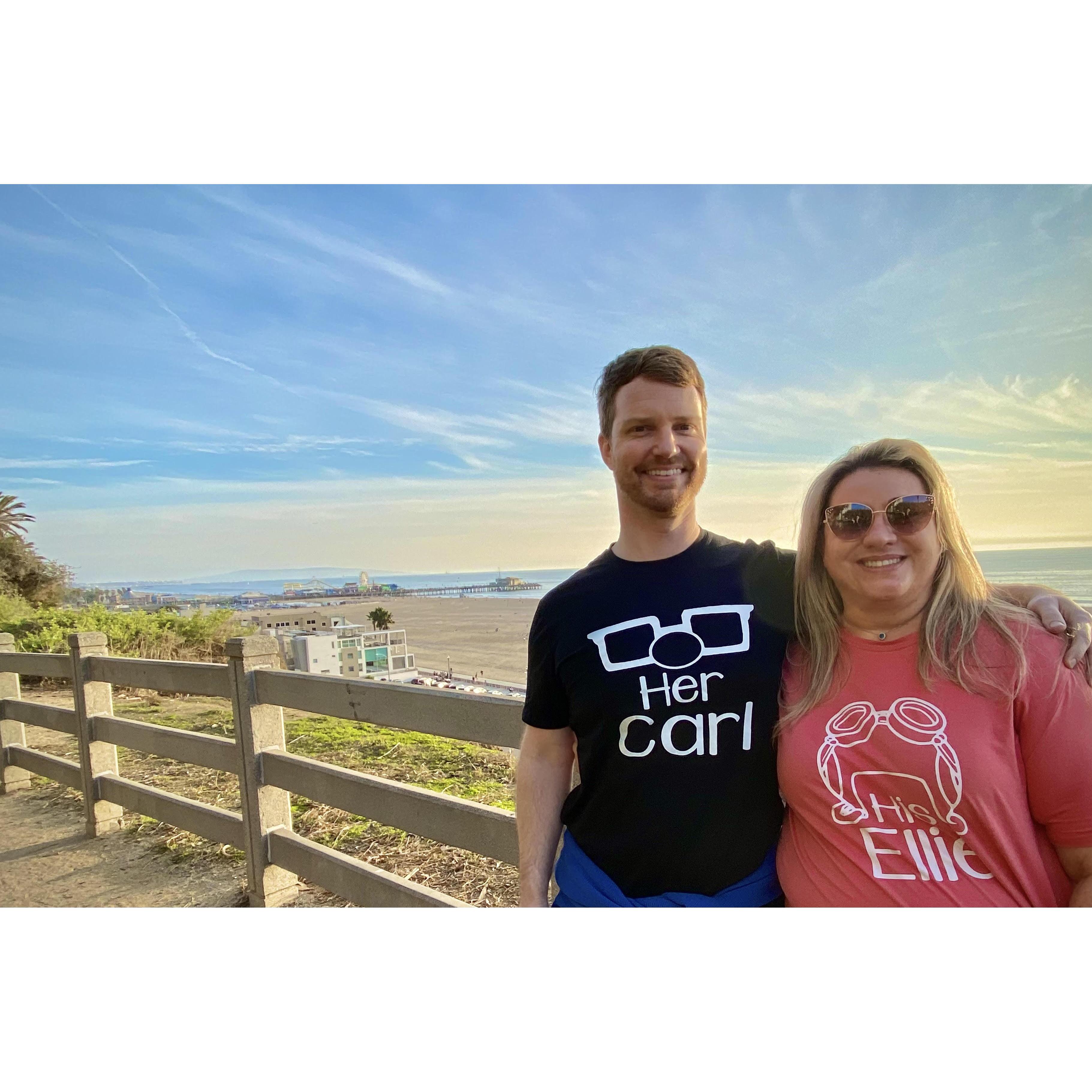 Trip to Santa Monica. His Ellie, Her Carl. Adventure is out there!