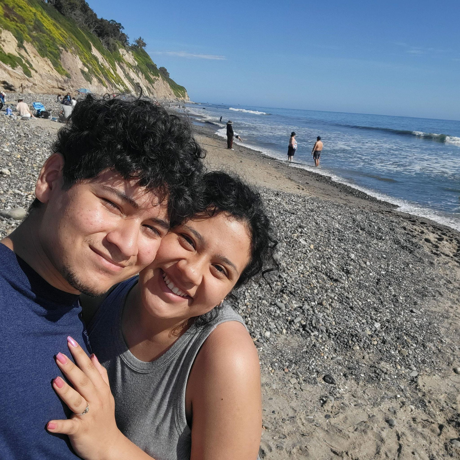 The time we accidently went to a beach with no sand