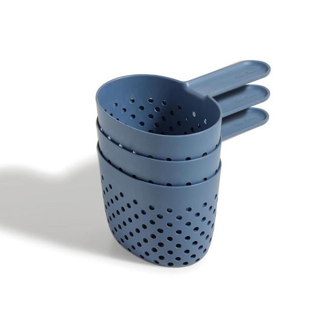 Our Place Cooker Cups - Space-Saving Cooking Baskets for Perfect Pot | Dishwasher Safe, Food-Grade Nylon | 4-Cup Capacity Each | One Pot Efficiency | Blue Salt