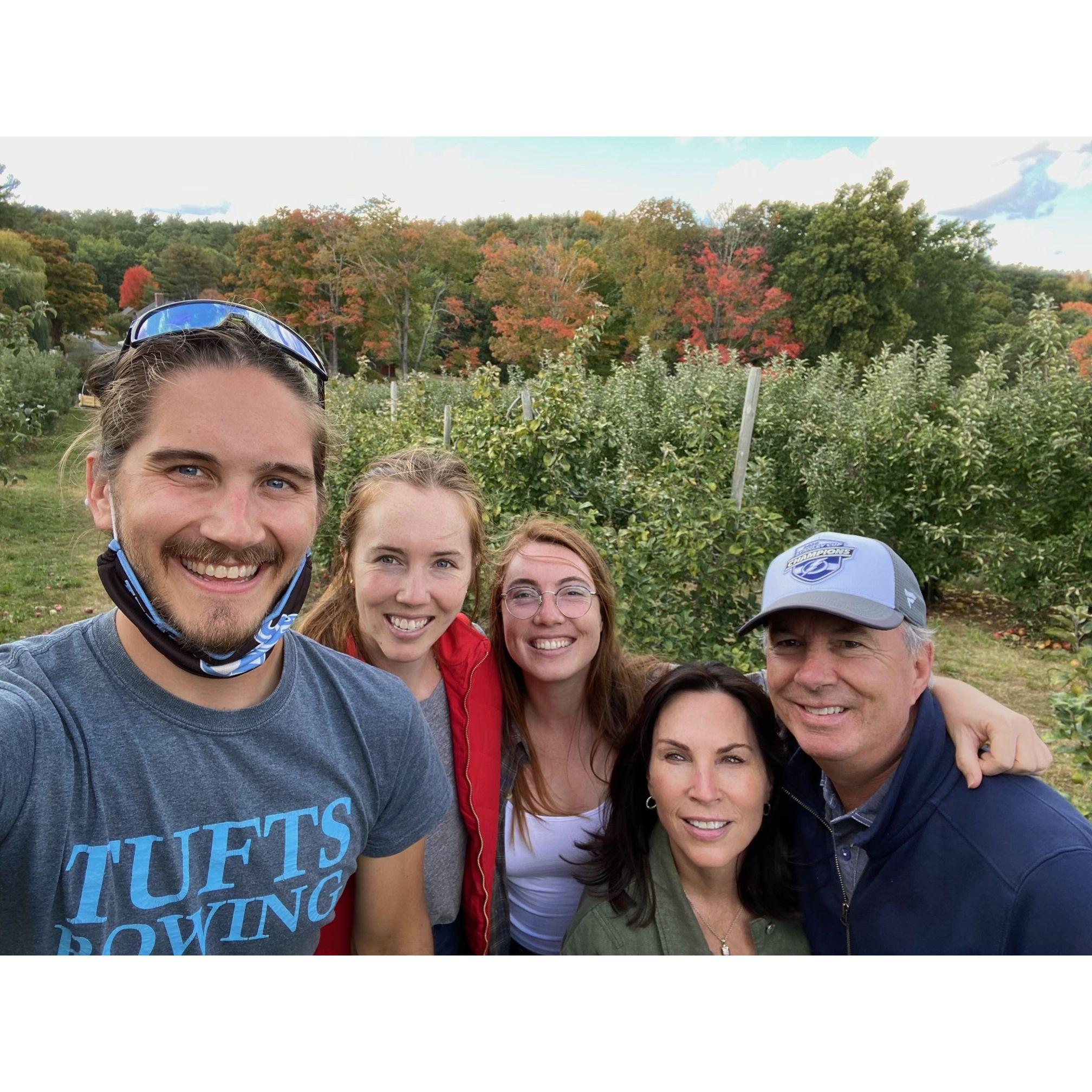 Apple picking with the family. Fall 2020.