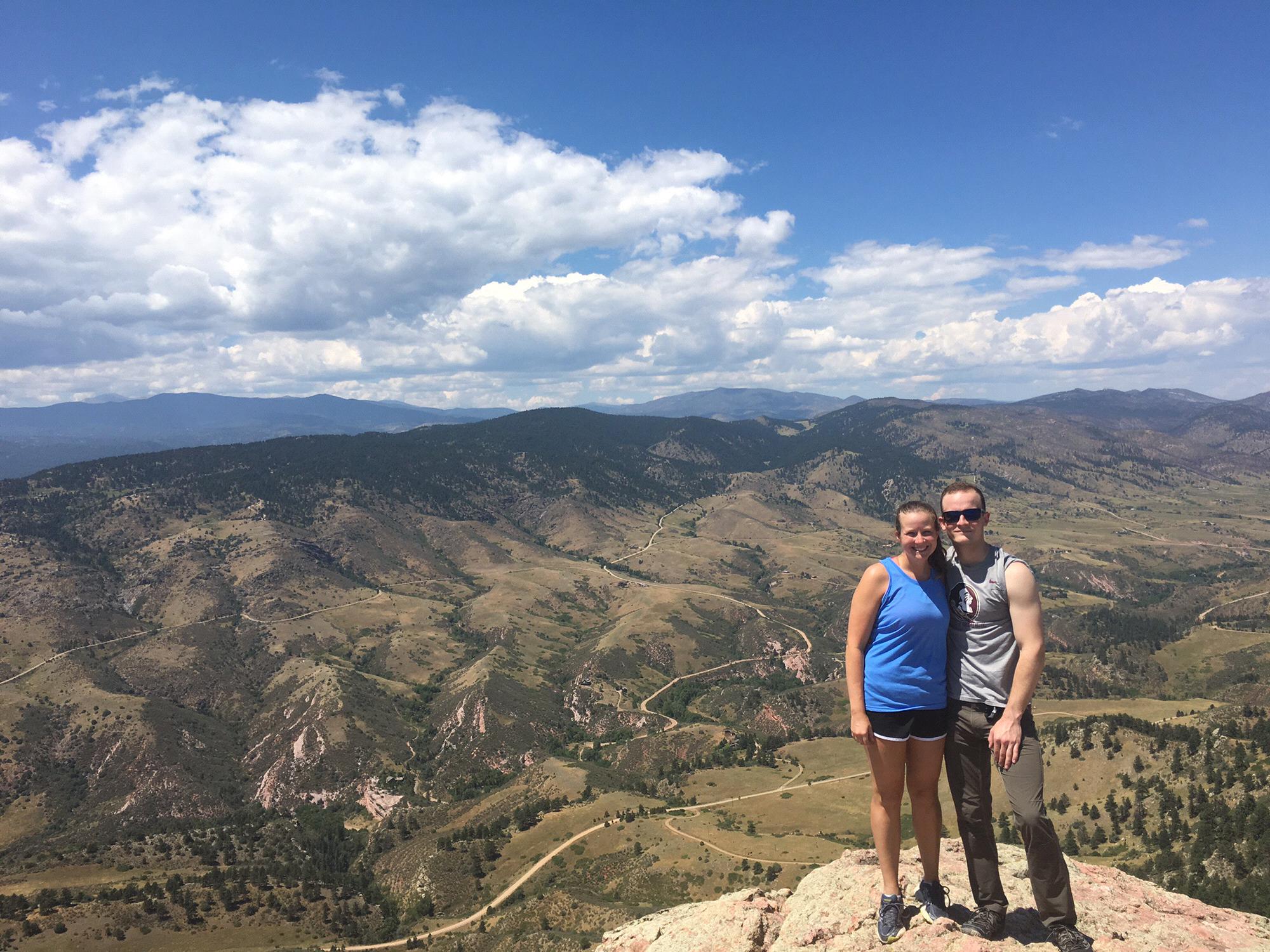 The view from the top of the Iron Flats in Boulder, CO, one of our favorite hikes. (May 2016)
