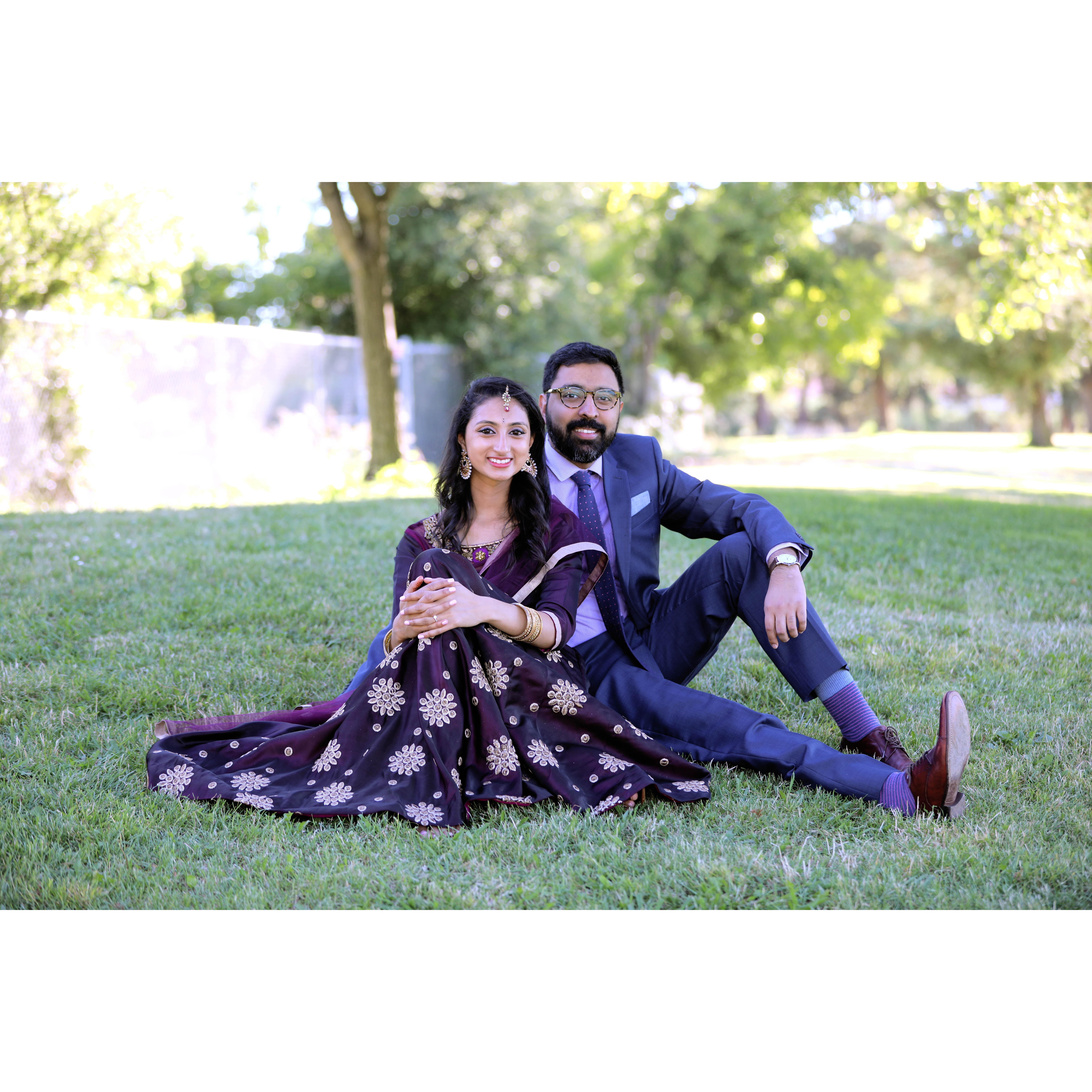 Enjoying during our engagement celebrations in California