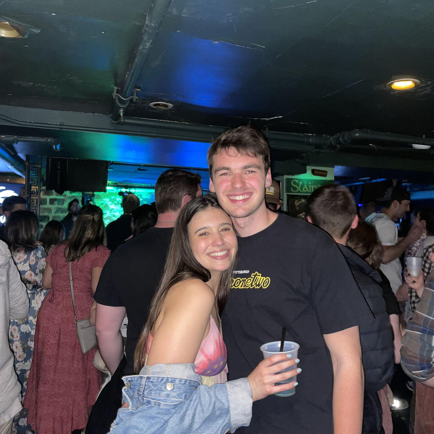 Celebrating Kyle's 21st birthday at The Phyrst in downtown State College