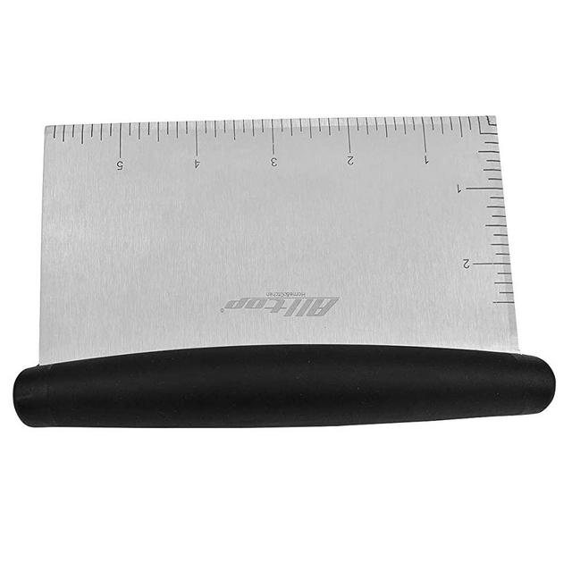 Bowl Scraper & Chopper for Kitchen,Stainless Steel Pastry/Dough Cutter for cake pizza bread,grilling,baking cooking - 1 Pack