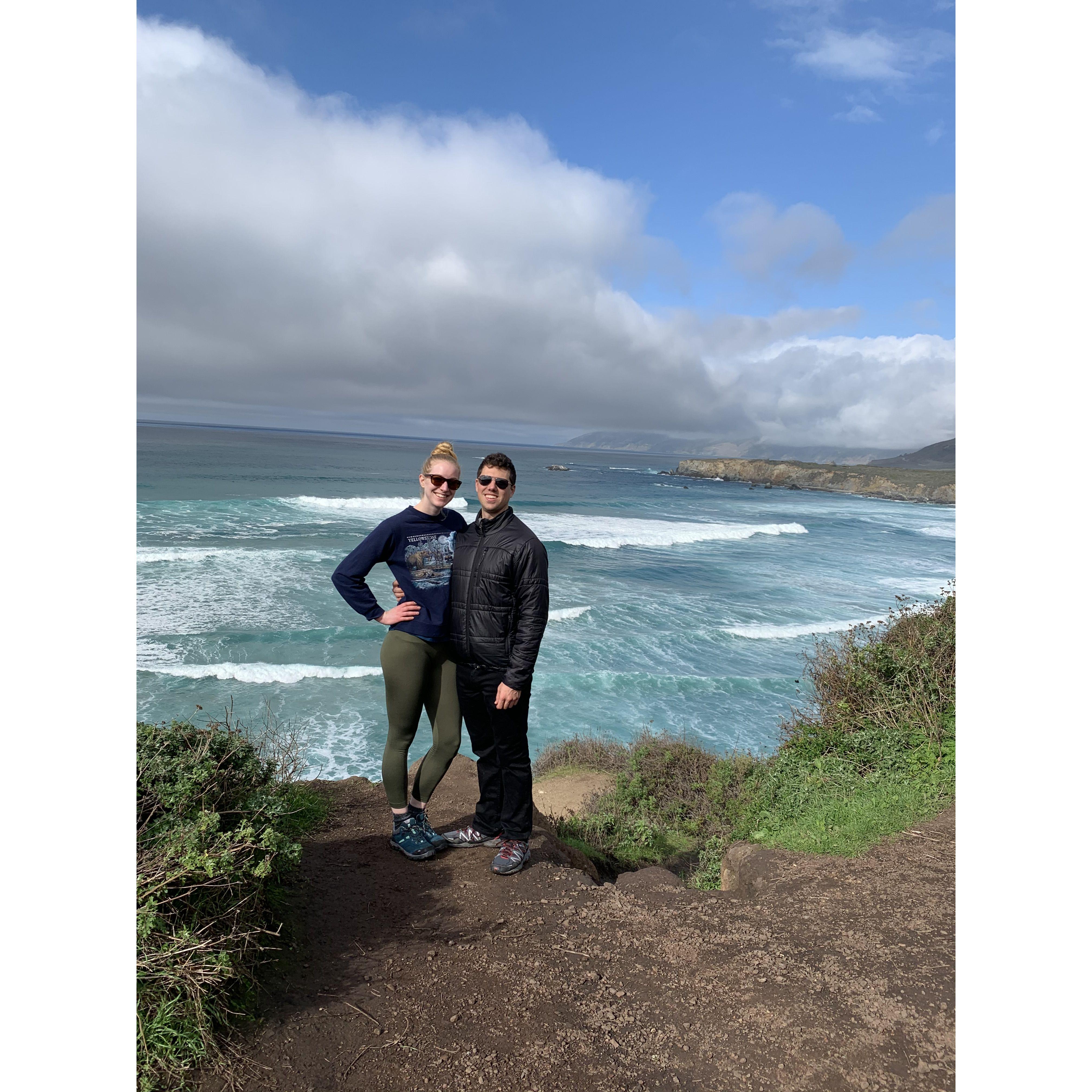 Camping in Big Sur, California in 2020.