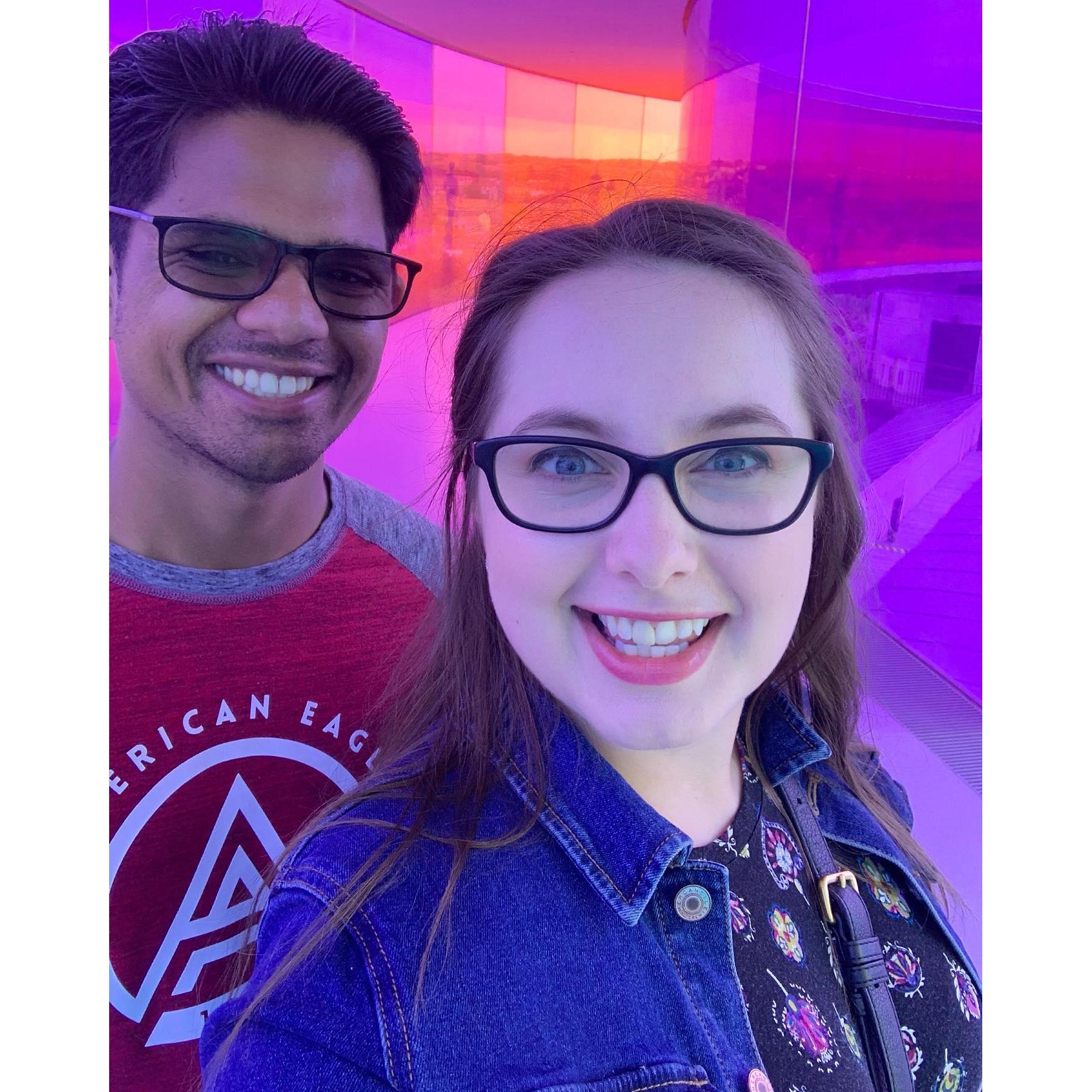 Seeing cool architecture in Denmark.