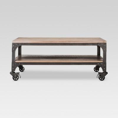 Franklin Coffee Table Wood Brown/Weathered Gray - Threshold™