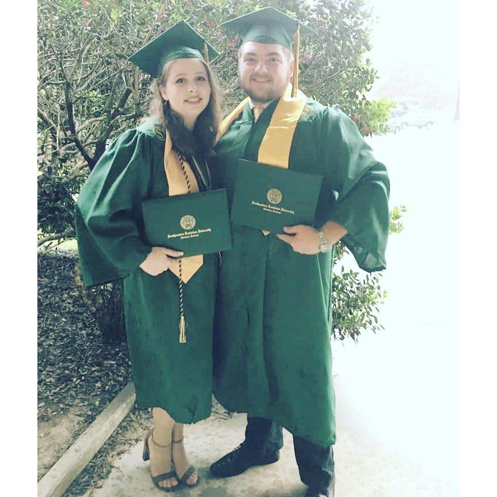 Graduating from college together
