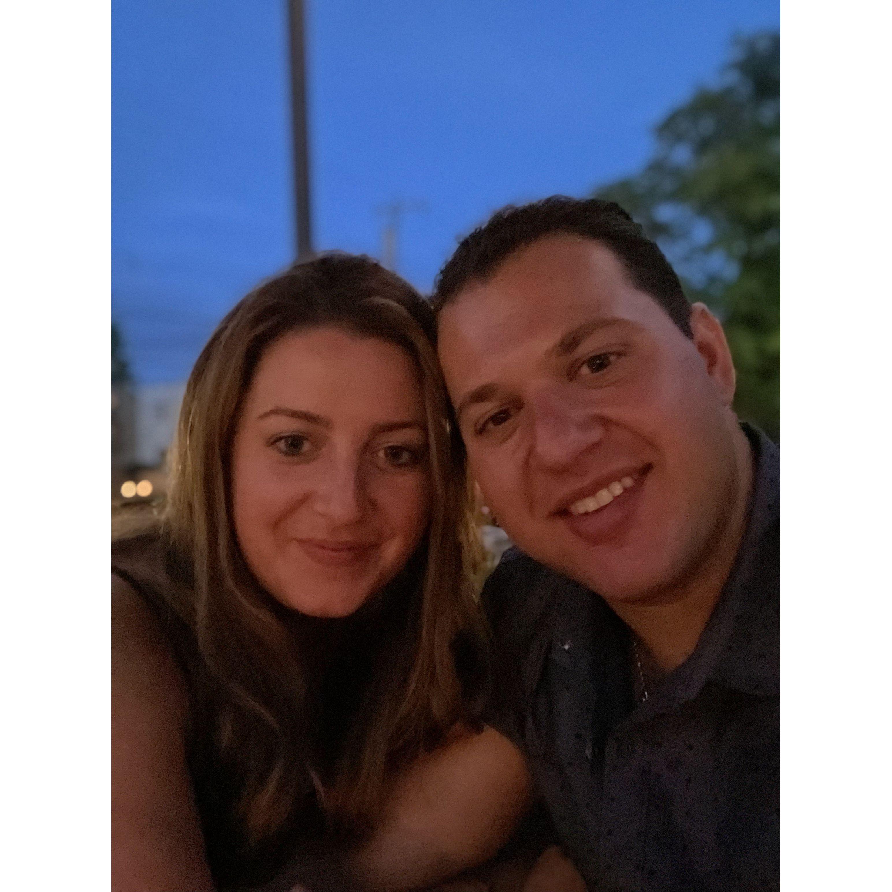 Our first date at the Logan Inn