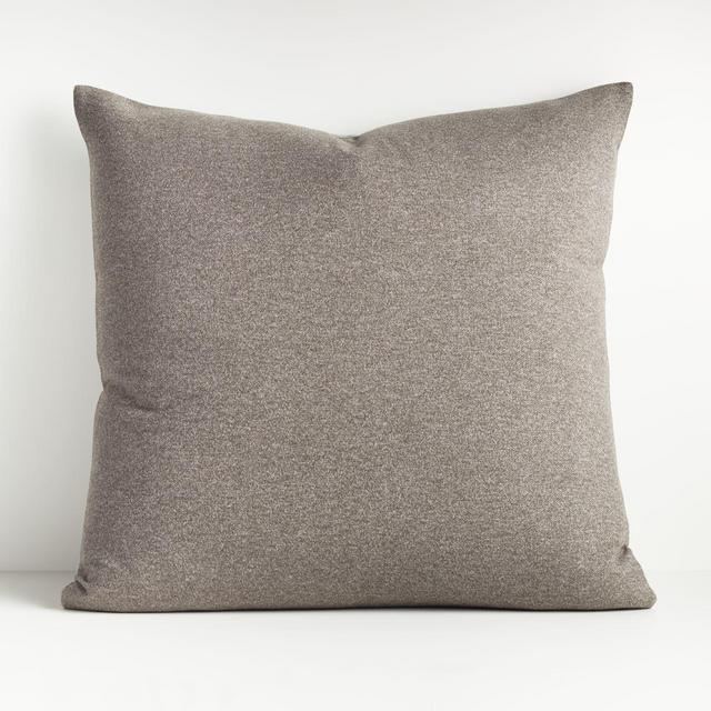 Carlo Grey Reversible Throw Pillow 23" with Down-Alternative Insert