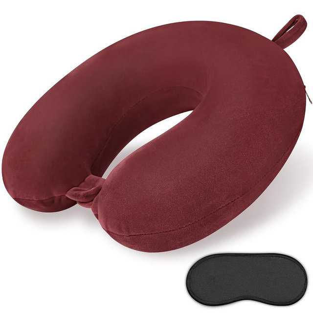Gosider Travel Neck Pillow Memory Foam U Shape Neck Pillow for Travel Pillow Comfortable Head Neck Support Airplane Pillow for Traveling Car Home Office Travel Neck Flight Pillow