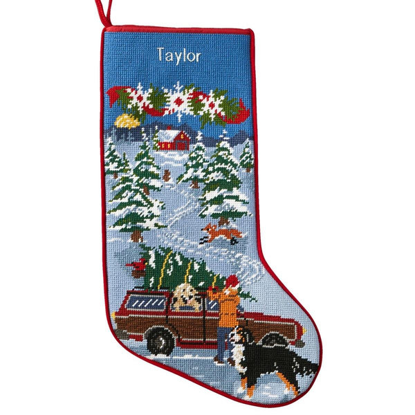 Christmas Needlepoint Stocking