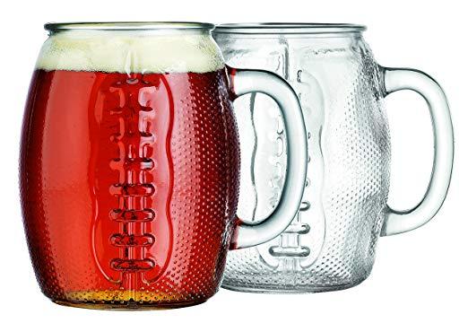 Oktoberfest 37 Oz Football Glass Fun Jumbo Beer Mug (2)