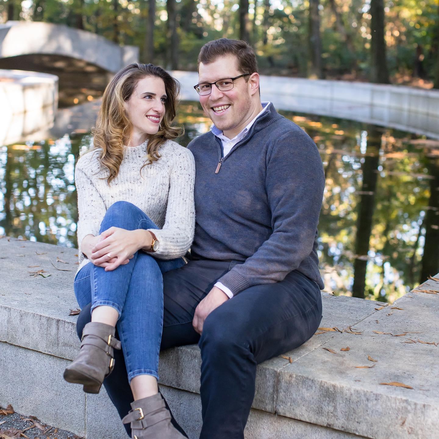 Engagement photos c/o Sarah Shelley Photography at nearby Roosevelt Island.